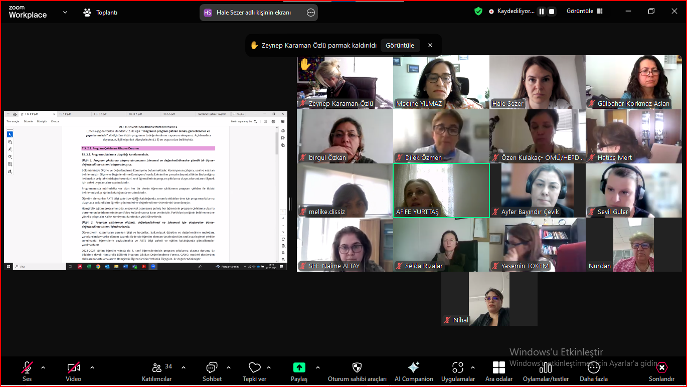 HEPDAK 2025 yılı Tazelenme Değerlendirici Eğitimi