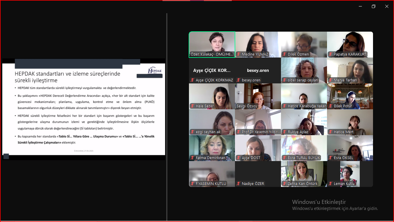 HEPDAK 2025 yılı Değerlendirici Eğitimi