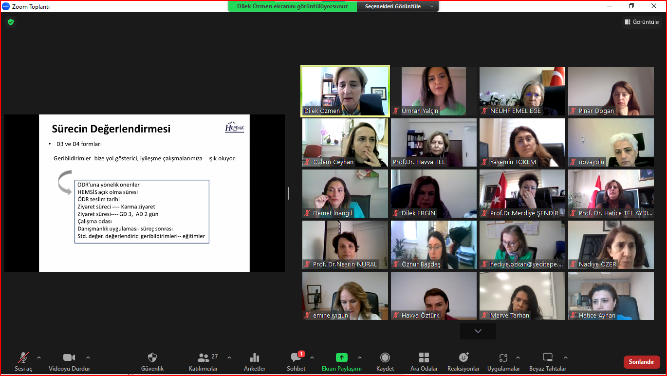 HEPDAK 2022-2023 Dönemi Akreditasyon İçin Ziyaret Edilen Kurumlar ile Değerlendirme Toplantısı