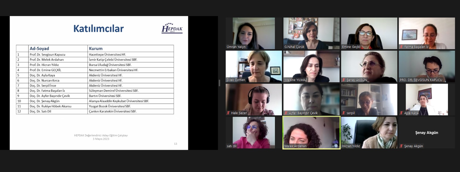 HEPDAK 2023 Değerlendirici Eğitimi