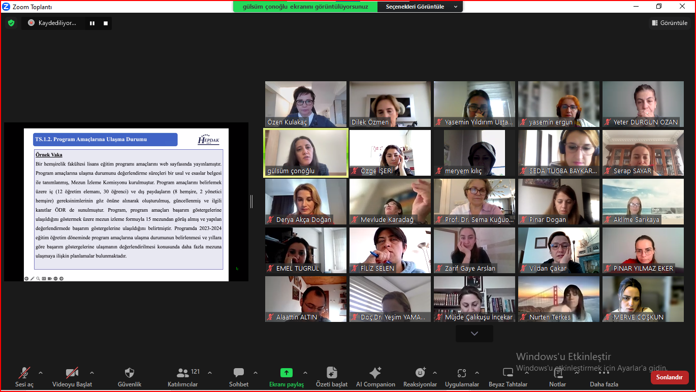 EPDAK 10. Kurumlar için Eğitim Çalıştayı (02 Aralık 2023)