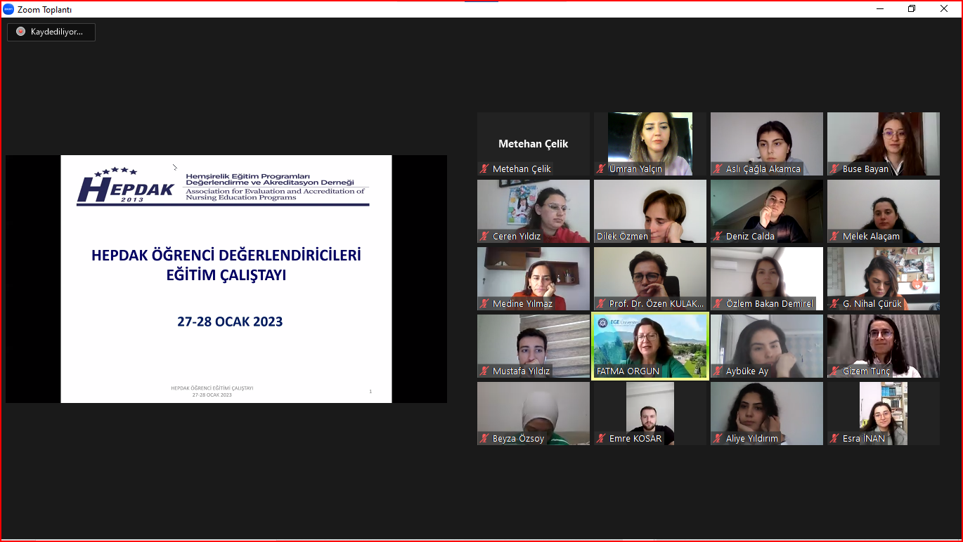 Öğrenci Değerlendirici Eğitimi