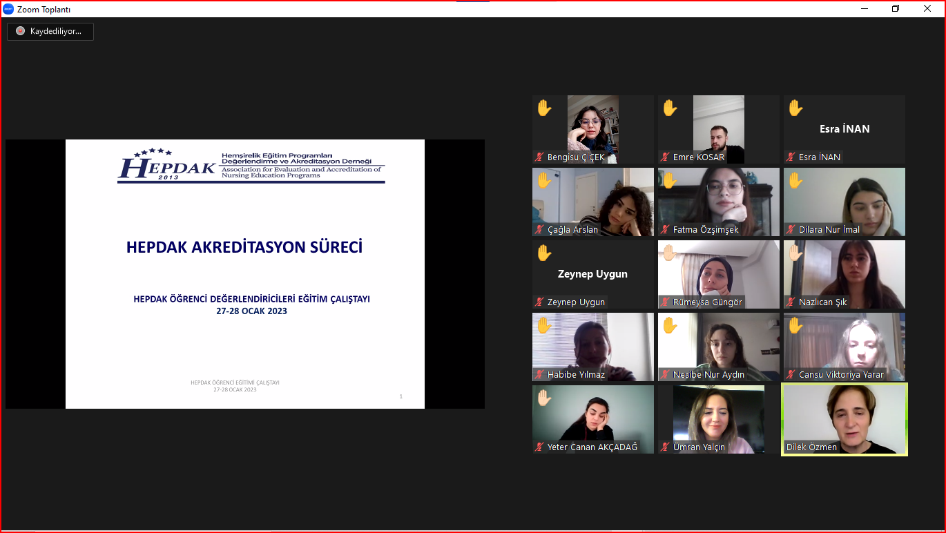 Öğrenci Değerlendirici Eğitimi