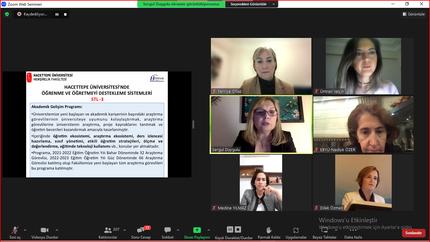 Webinar: Hemşirelik Programlarınta Öğretme ve Öğrenme Destek Sistemleri: Program Örnekleri (12 Nisan 2023)