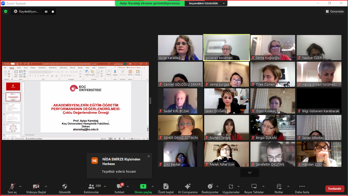 Webinar: Akademisyenlerin Eğitim - Öğretim Performansının Değerlendirilmesi (07 Şubat 2024)