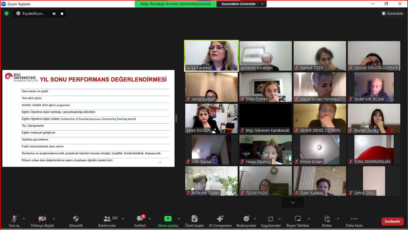 Webinar: Akademisyenlerin Eğitim - Öğretim Performansının Değerlendirilmesi (07 Şubat 2024)