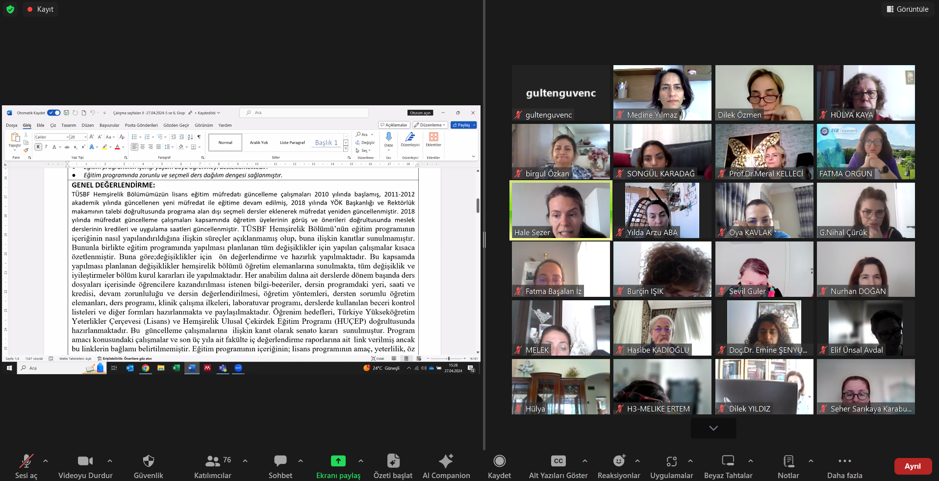 2024 yılı Değerlendirici Eğitimi