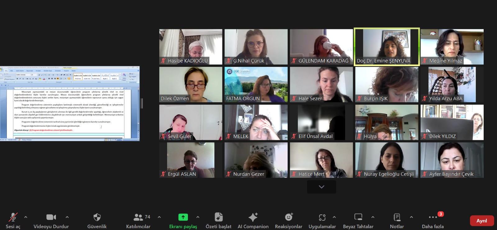 2024 yılı Değerlendirici Eğitimi