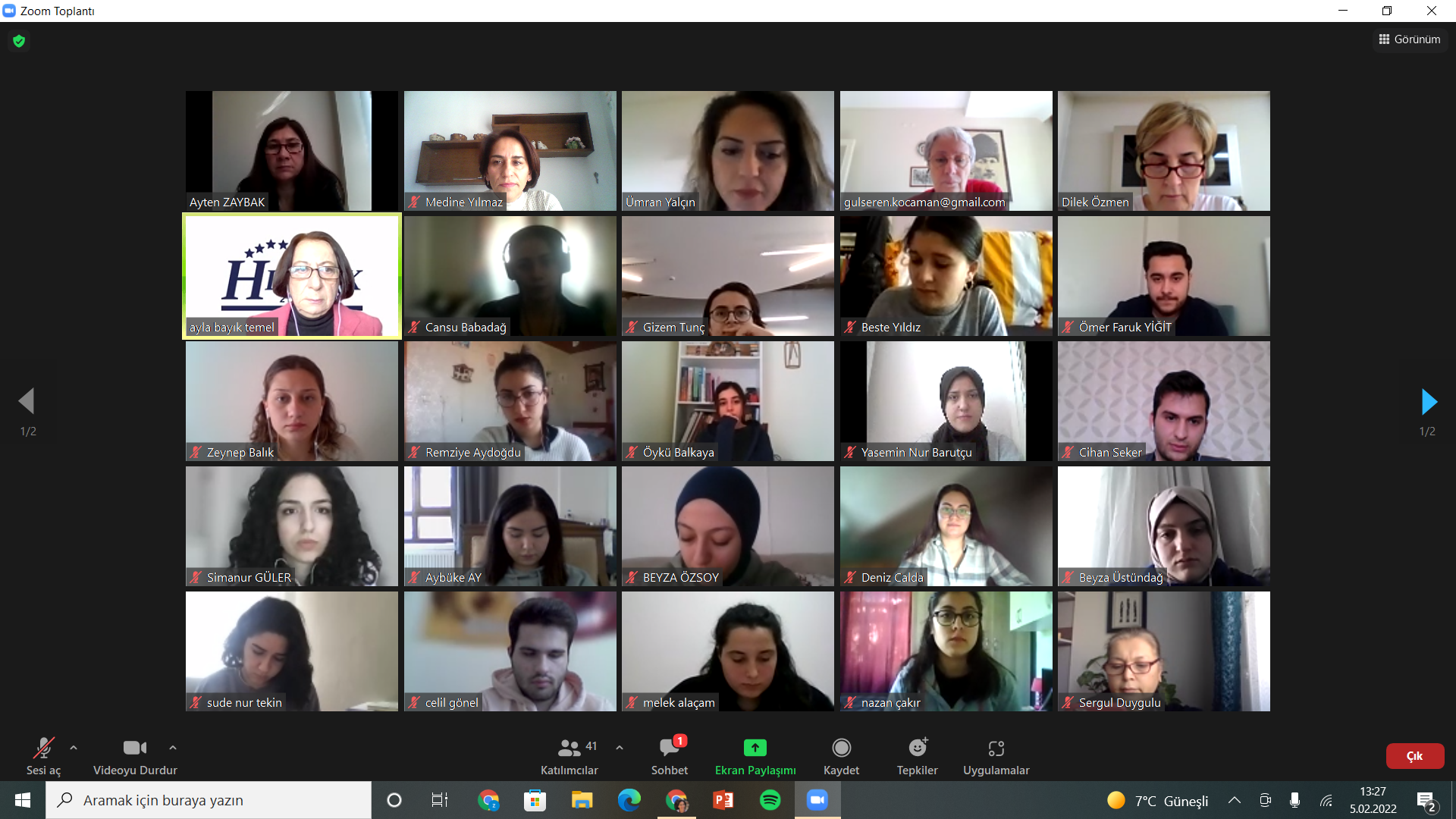 Öğrenci Değerlendirici Eğitim Çalıştayı