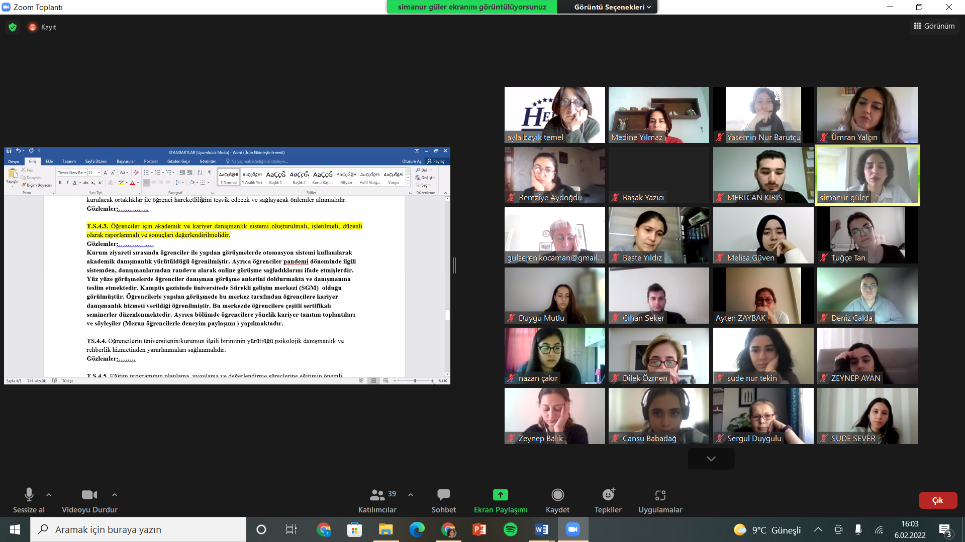 Öğrenci Değerlendirici Eğitim Çalıştayı