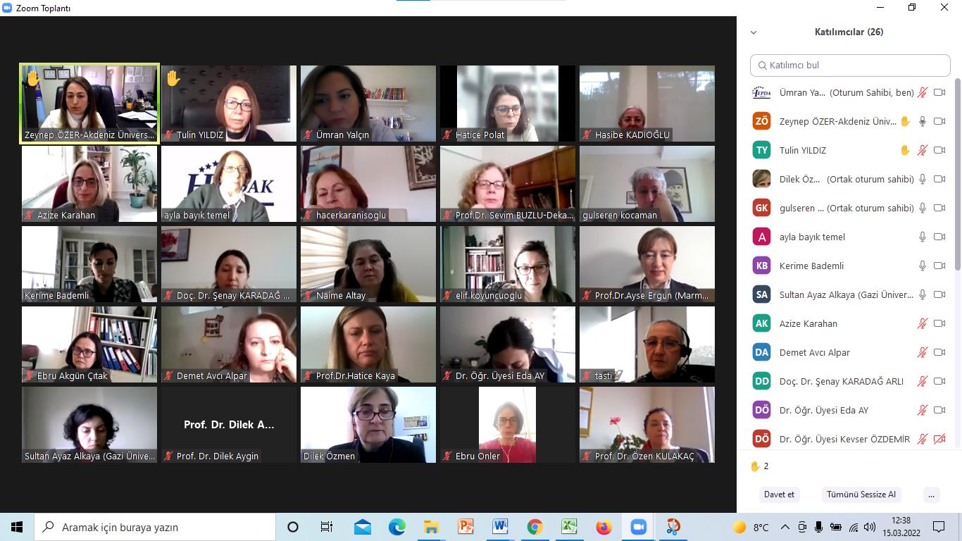 HEPDAK 2021-2022 Dönemi Akreditasyon İçin Ziyaret Edilen Kurumlar ile Değerlendirme Toplantısı (15 Mart 2022)